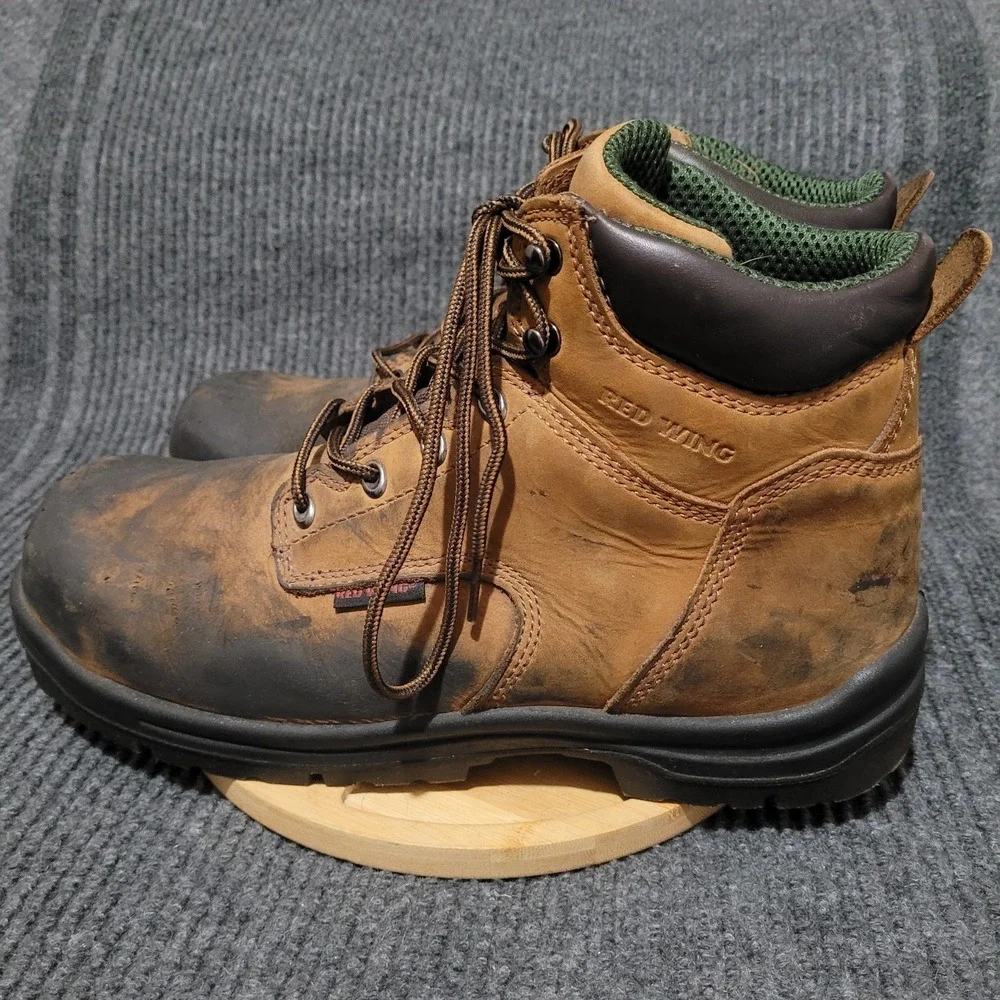 Red Wing Work Boots Men's 13 Brown Safety Steel Toe Leather ASTM‎ F2413-18 2235